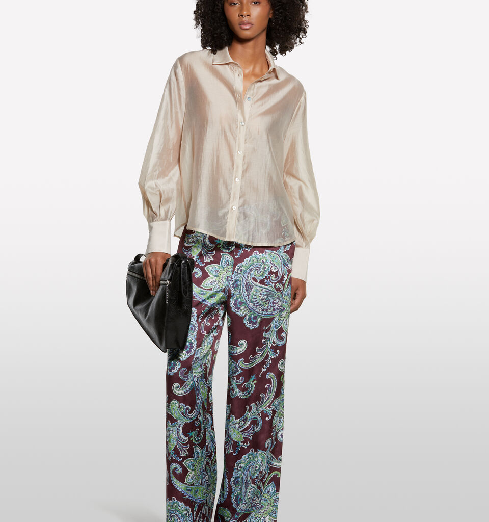 Chemise beige semi-transparente - chemises pour femme - Beige | Sisley image number 1